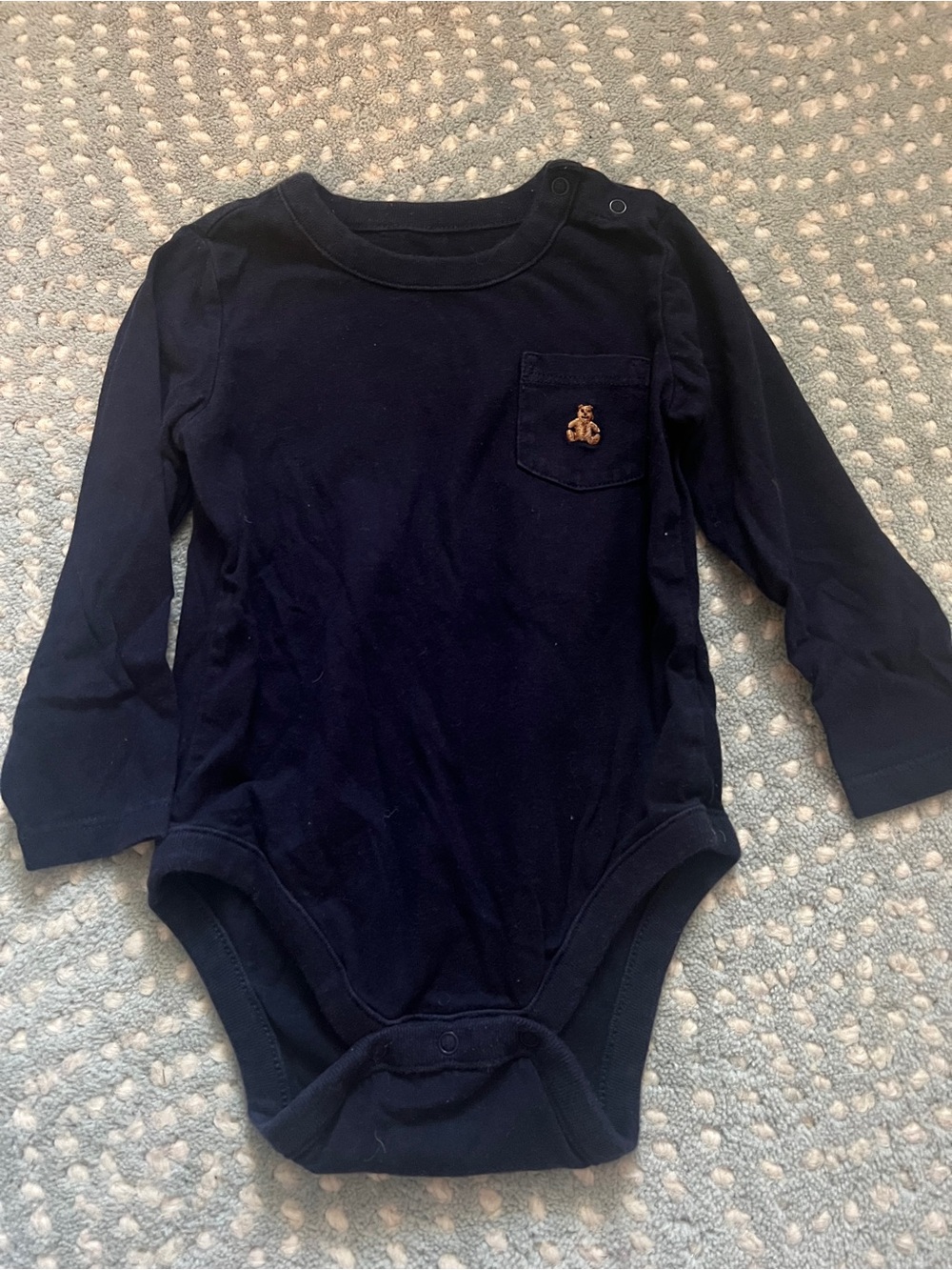 Baby Gap Brannan’s favorites Navy Long-Sleeve Baby One-Piece Bodysuit